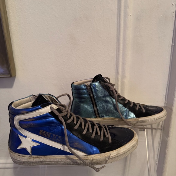 Golden Goose Patent Leather Slide High Tops - Picture 3 of 7